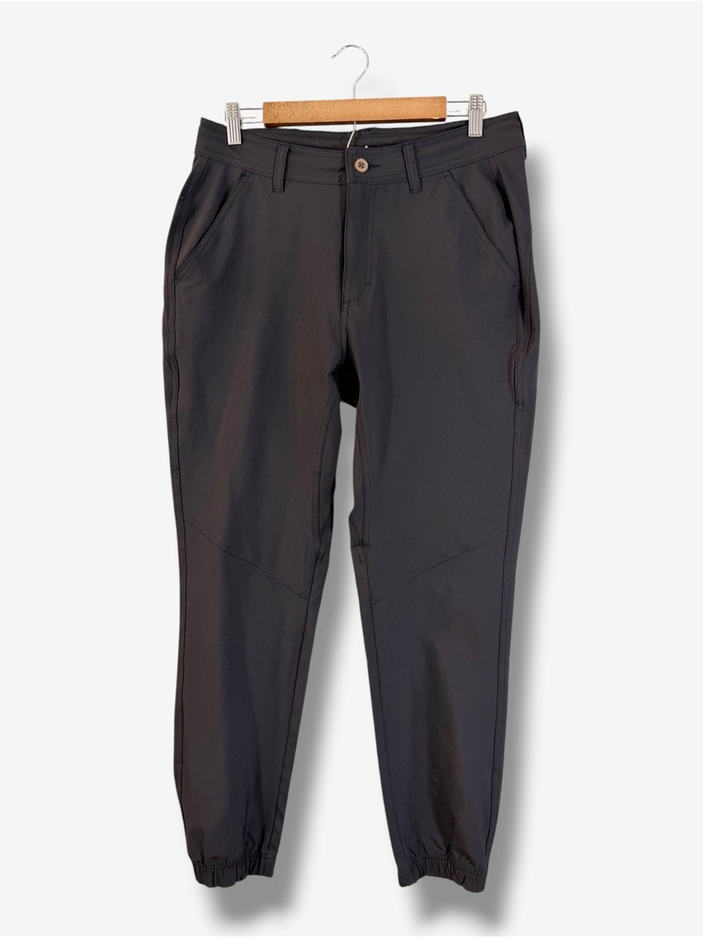 tentree Rainier Joggers Men’s 33 Black Drawstring Zipper Fly Casual Athleisure